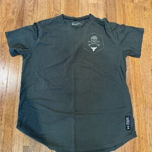 Project Rock Under Armour Men's Black Graphic T-Shirt